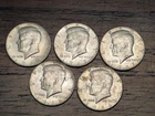 Kennedy 1960s Half Dollars 40% Silver, Lot of 5