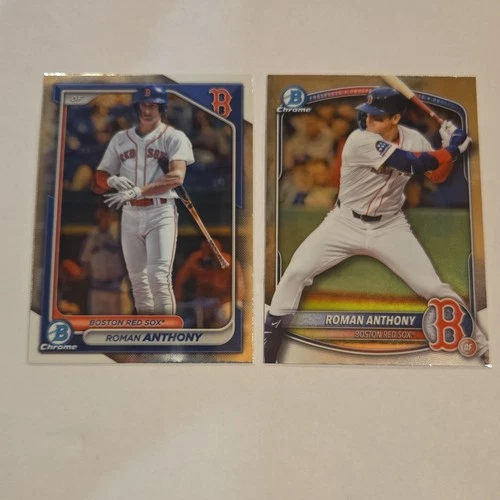 Topps Bowman Chrome Roman Anthony Boston Red Sox MLB Card Lot
