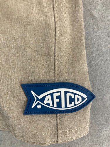 AFTCO Khaki Shorts Mens 34 Fishing Cargo - Picture 3 of 9