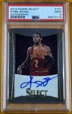 KYRIE IRVING 2012 PANINI SELECT ROOKIE AUTOGRAPH /149 #151 RC PSA MINT 9 🔥🔥