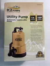 K2 UTA02502K 1/4 HP Automatic Submersible Utility Pump