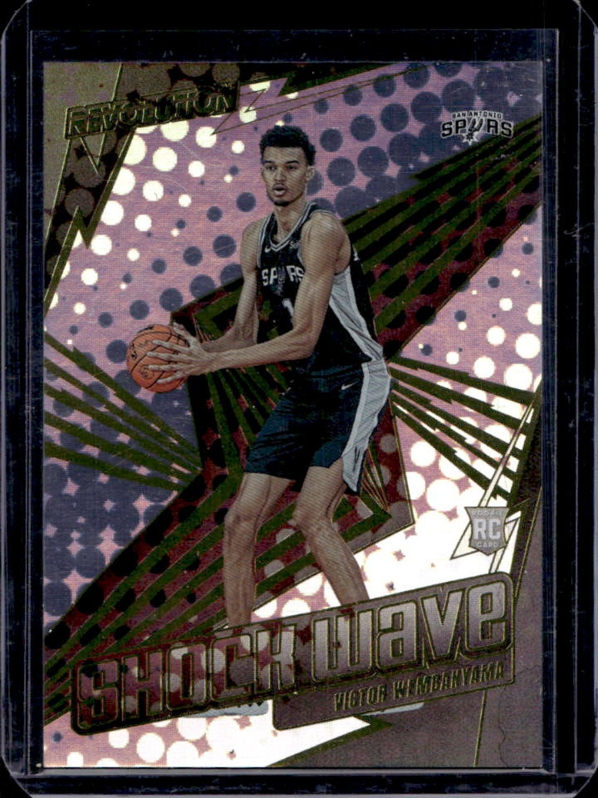 2023-24 Panini Revolution Victor Wembanyama Shock Wave RC Rookie #15 Spurs
