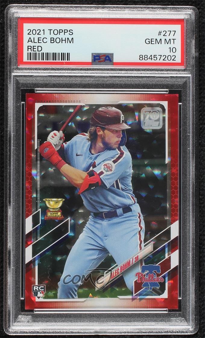 2021 Topps Red 135/199 Alec Bohm #277 PSA 10 GEM MT 10a4