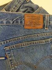 Vtg 90s Levi's 540 Jeans Men 40x30 Relaxed Fit Brown Tab Med Wash Jeans Cotton