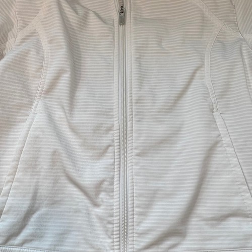 Chaqueta deportiva Nike Sphere para mujer con cremallera completa para correr ligera blanca S - Imagen 12 de 16