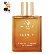 Bellavita Luxury Honey Oud Eau De Parfum (3.4 Fl. Oz.) | Patchouli, Vanilla, Ber