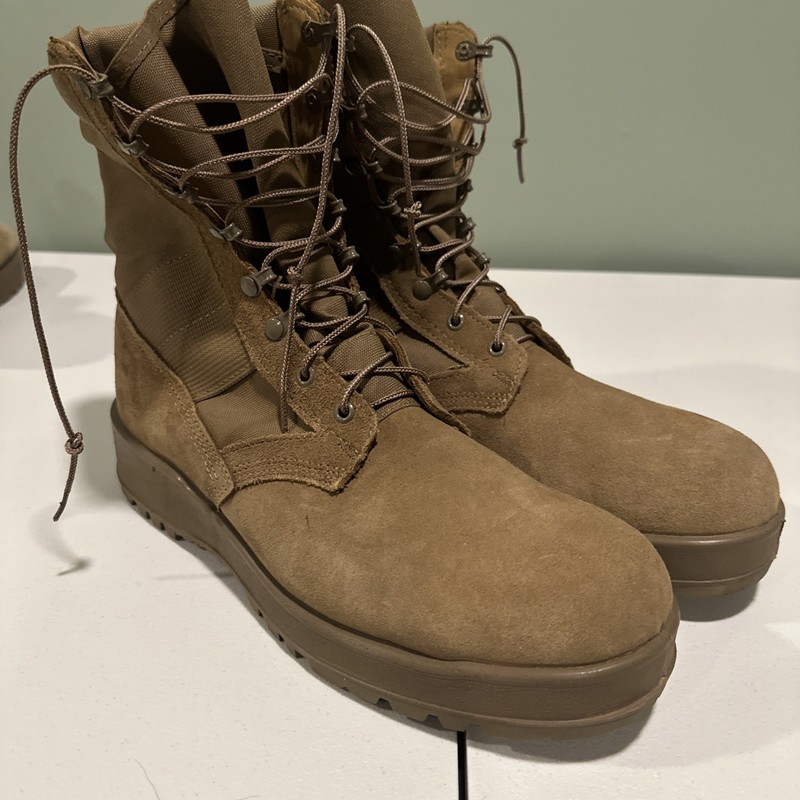 Vibram Military Combat Tactical Boots Men's 13 R Brown Tan Desert USA UFCW