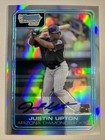 2006 Bowman Chrome Justin Upton Auto Autograph Refractor #/500 #BC223