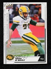 2020 Upper Deck CFL Blank Back Hugh O'Neill #125