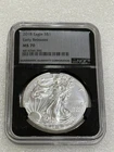 2018 Silver Eagle NGC MS 70 ~ Early Releases ~ Rare Foil Label ~ Black Core (X)