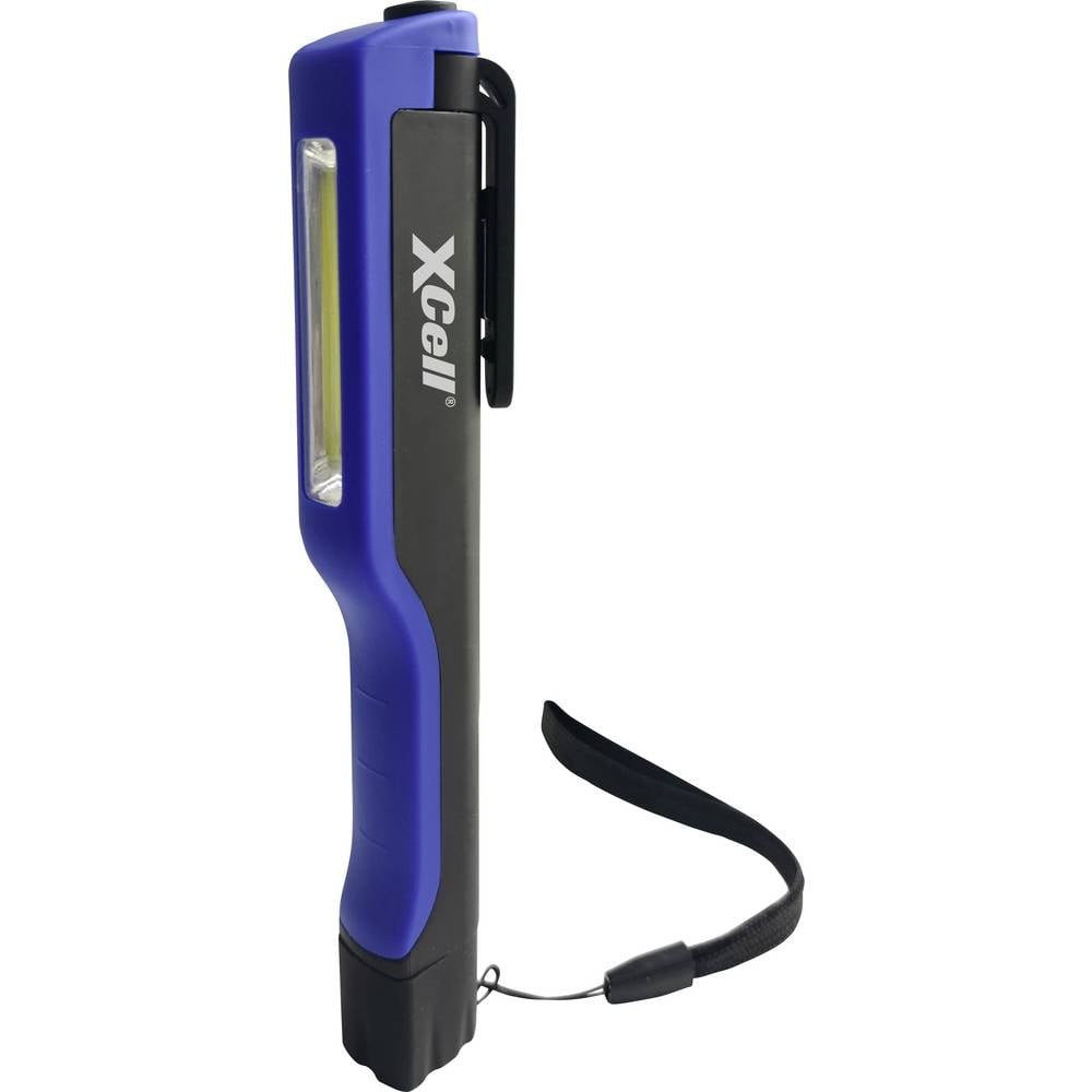 XCell 149197 Pro Penlight batteriebetrieben COB LED 167 mm Blau, Schwarz