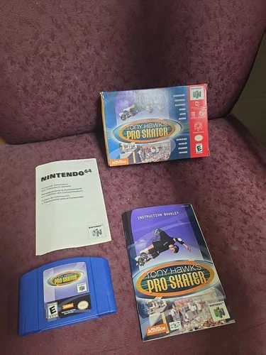 Tony Hawk's Pro Skater Nintendo 64 N64 CIB Complete W/ Manual Authentic