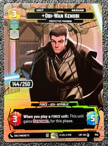 Obi-Wan Kenobi - Protective Padawan [Serialized] #1142 Star Wars Unlimited: Legends of the Force card