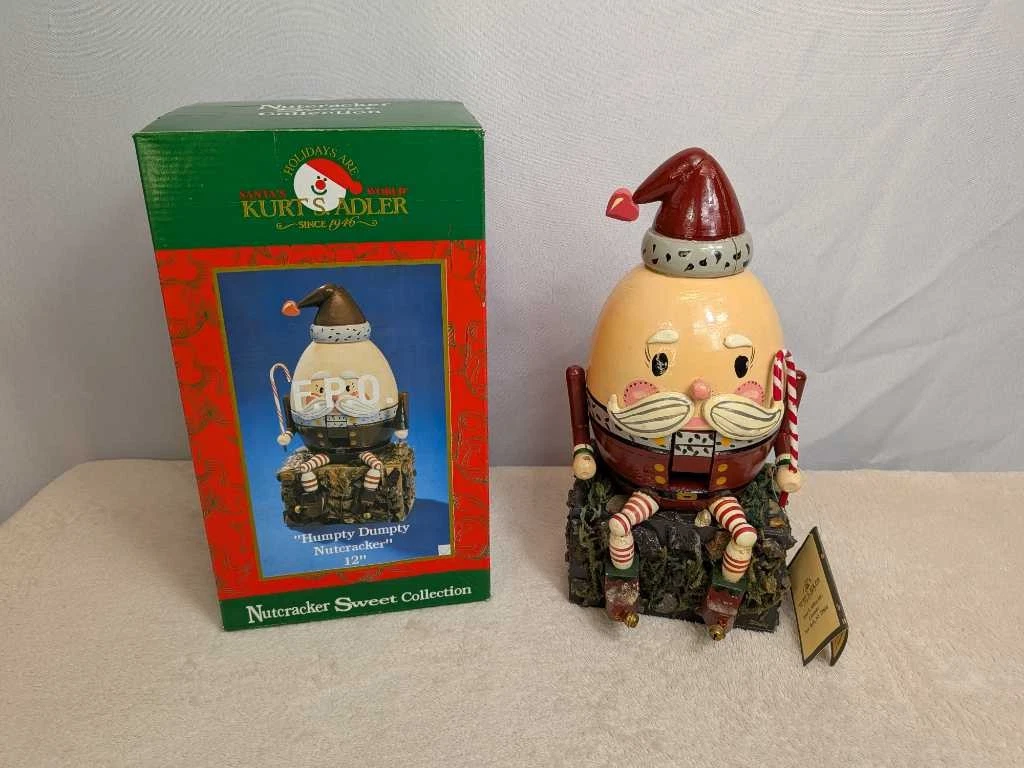 Kurt S Adler Nutcracker Sweet Collection Humpty Dumpty 12" Santa-READ