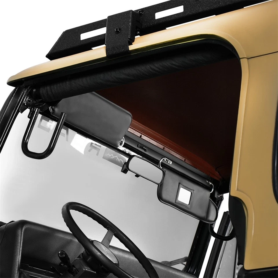 Par de parasoles juego de parasoles reemplazados con espejo para Jeep Wrangler YJ 1987-1995 Foto 4 de 4