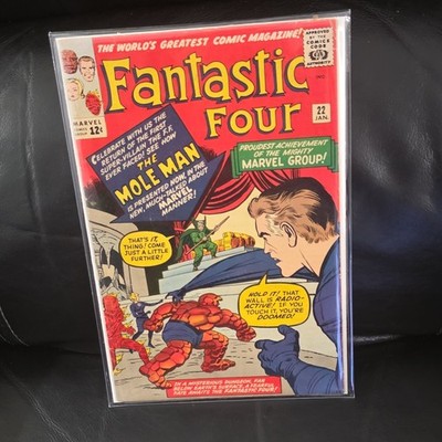 Marvel Comics Fantastic Four #22 Silver Age 1964 Mole Man The Thing Comic Book