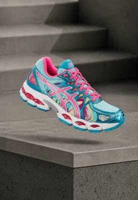 ASICS Gel-Nimbus 16 — Turquoise & Rose Fluo - Photo 1/4
