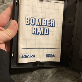 BOMBER RAID (1989; Activision) [Sega Master System Cartridge] - CIB!