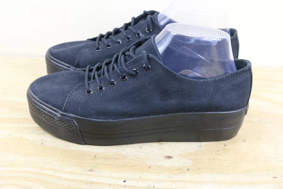 Zapatillas deportivas Vagabond para mujer 39 negras de lona plataforma 9 sin cordones Foto 2 de 4