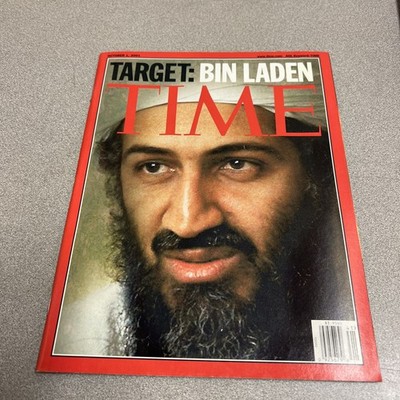 Vintage Time Magazine October 1st 2001 Target Bin Laden/Good/F14B