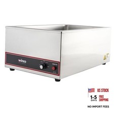 Winco FW-S500 Commercial Portable Steam Table Food Warmer 120V 1200W,Stainless