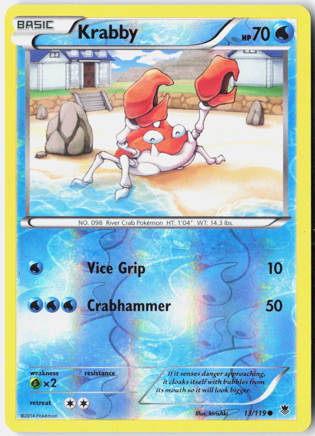 Krabby Generations 21/83 Pokemon Card Reverse Holo