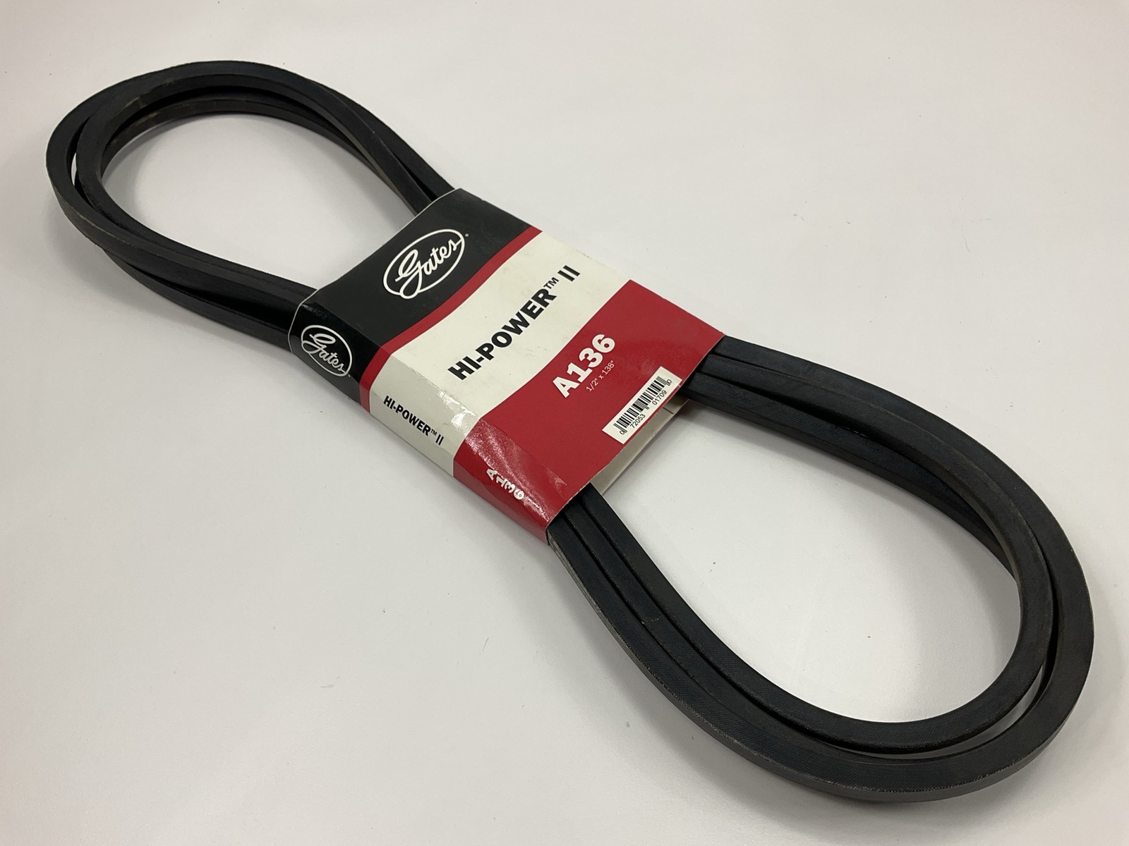 Gates A136 Industrial Accessory Drive Belt - 1/2" X 138"
