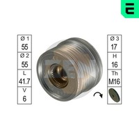 Generatorfreilauf ERA ZN5467 FüR Renault Dacia Megane 1 KA0 Clio 2 BA0 Laguna