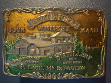 Vintage Jack Daniel s Belt Buckle 1904 St Louis Exposition Bergamot Brass Works