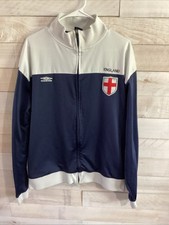 England National Football Team Jacket Full Zip Blue And White Mens Umbro 2XL