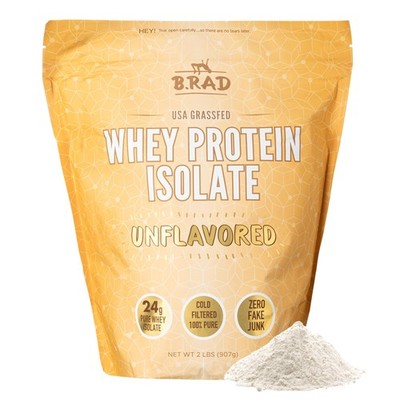 B.rad Grass Fed Whey Protein Isolate | Farm-Fresh, Easy-to-Digest, Clean Ingr...