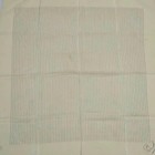 Scarf Striped Sign Logo Silk Cream Yellow