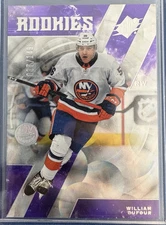 William Dufour 2023-24 Upper Deck SPx Parallax Purple Rookies /149 Islanders