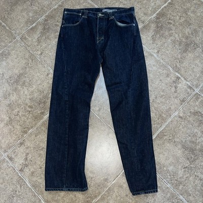 Levis Engineered Twisted Jeans Indigo Size 36x32 Y2K 1990 Dark Wash Denim