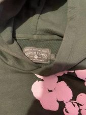 Denim Tears Men’s Cotton Wreath Green Hoodie Size Large