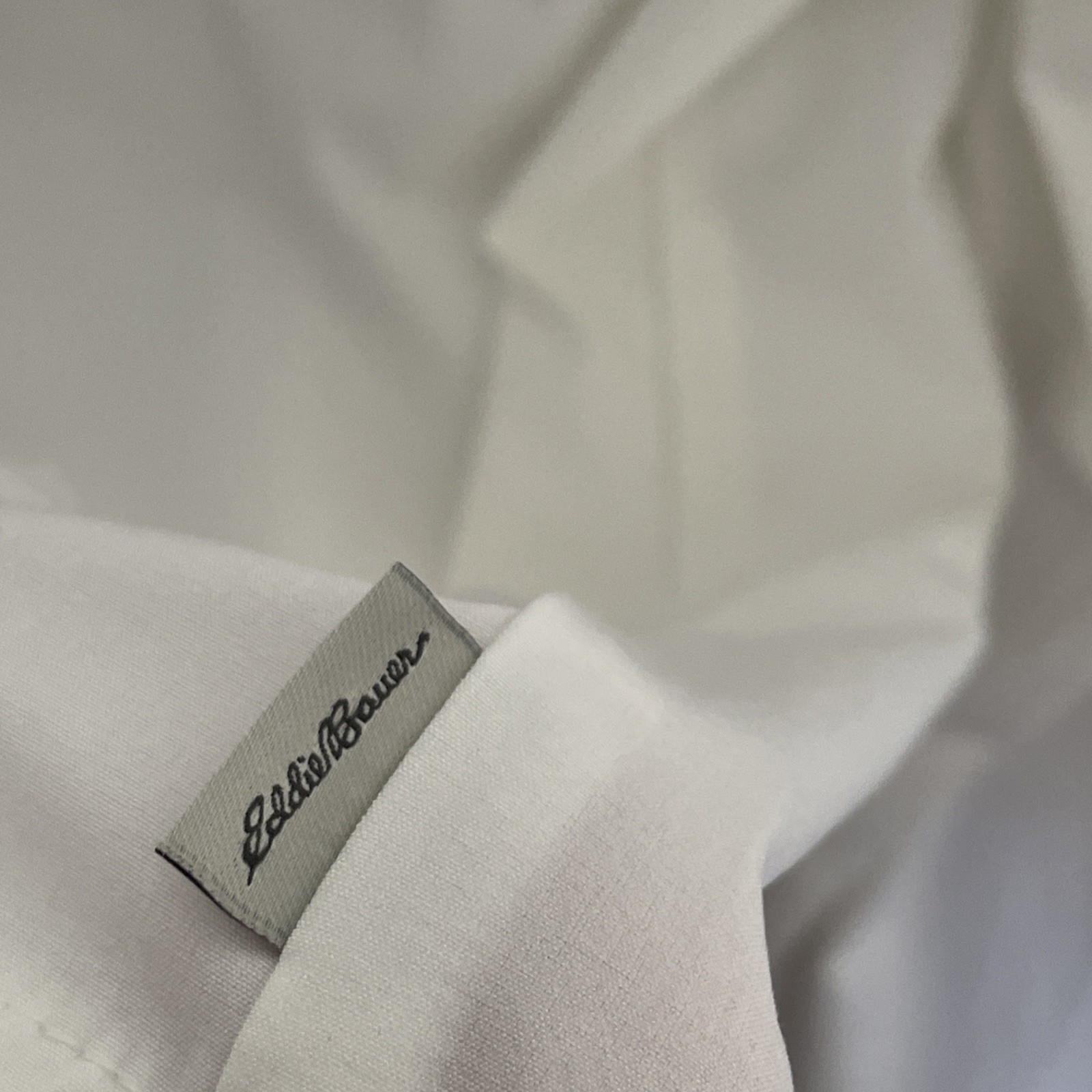 Eddie Bauer Womans Button Top Solid White Large P… - image 5