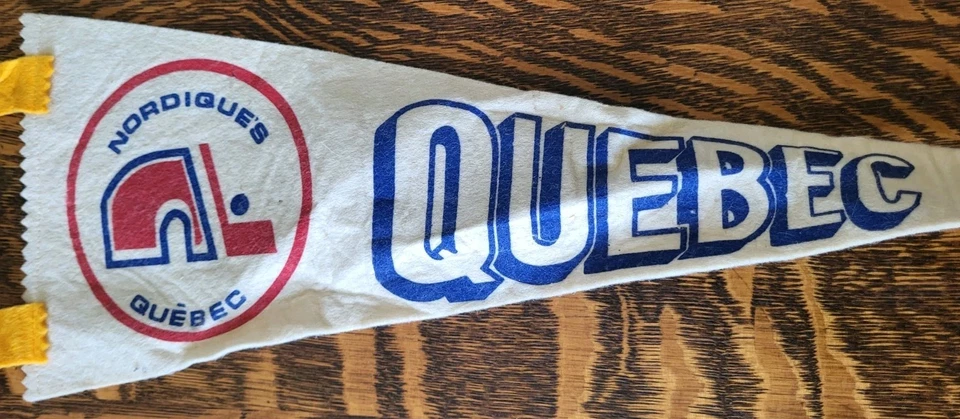 Rare 1970s Quebec Nordiques 18" Felt Pennant, WHA - Image 3 of 4