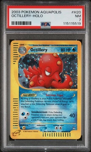 Pokemon Aquapolis Octillery H20/H32 PSA 7