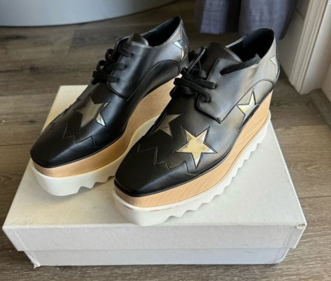 Stella McCartney — Stella McCartney Elyse Star Platform Derby Oxfords