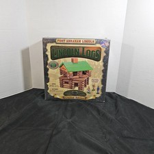 Lincoln Logs Mixed Lot 94 Pices Abraham Fort Lincoln No Figures Missing 2 Pices