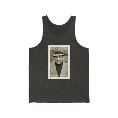 Langson Hughes Designer Tank Top, Postage stamp fashion