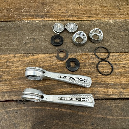 Vintage Shimano 600 Shift Lever Set Friction Down Tube Braze On Shifter 80s A2 - Picture 2 of 10