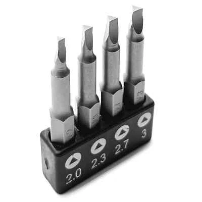 4 pcs OHIY Triangle Drive Screwdriver Insert Bit Set CR-V Steel 2in Long Shank
