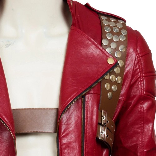 Mens Devil May Cry 3 Dante Demon Halloween Wear Real Real Leather Trench Coat - Picture 4 of 6