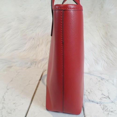 Michael Kors Red Saffiano Leather Tote Bag - Picture 5 of 11