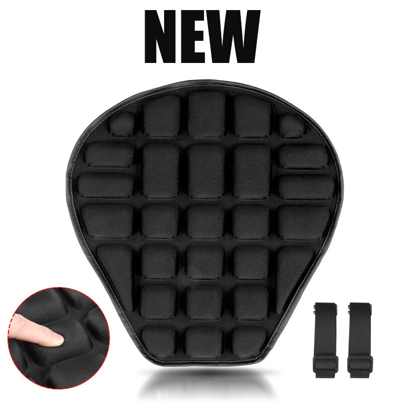 Motorcycle Comfort Seat Cover Gel Seat Cushion Universal Pressure Relief Air Pad Foto 2 de 4