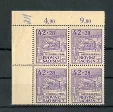 SBZ Nr.89A II + F2 ** ECKRAND-VB 42Pfg. PLATTENFEHLER ME 40,-++ (129079)