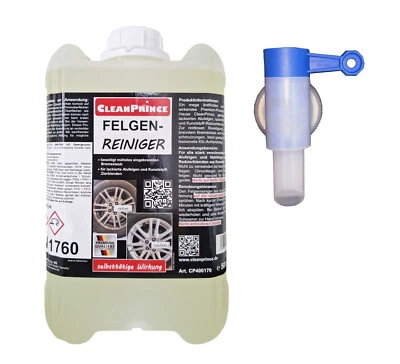 Nettoyant 5 Litre + Valve D'Évacuation Nettoyeur de Jante Produit - Photo 1/4