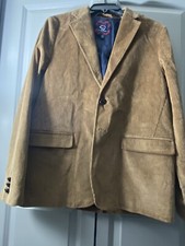 New Brooks Brothers Corduroy XL Blazer Khaki Cotton Two Button
