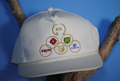 Vintage 90s Alaska GHX ARCO BP Exxon Oil Gas Parsons Fluor Project Hat Cap 